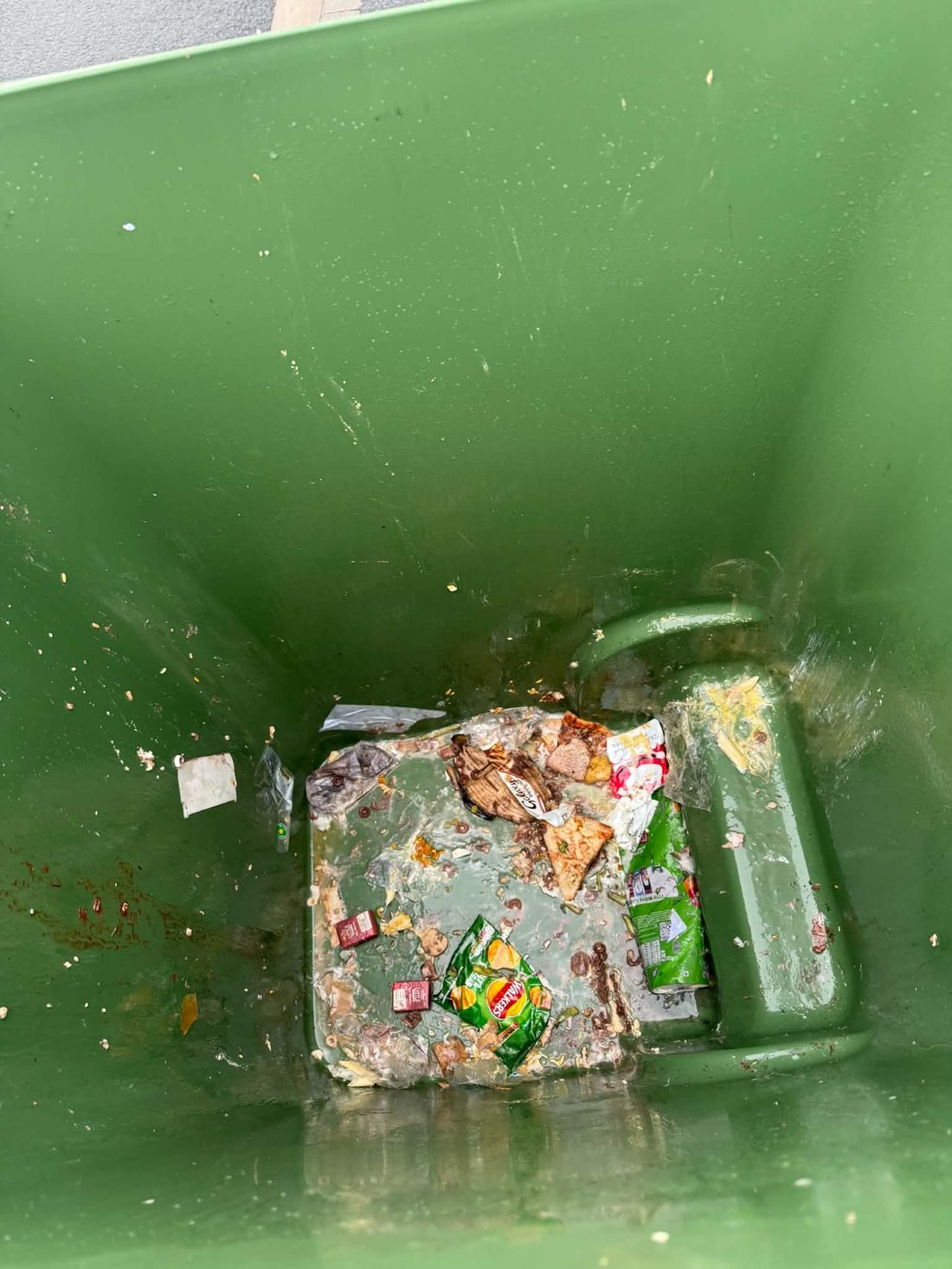 Before — wheelie bin cleaning ahead of cleaning